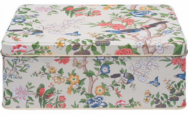 Sanderson Chinoiserie Hall Deep Rectangle Tin Sanderson Chinoiserie Hall Deep Rectangle Tin