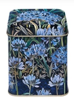 Agapanthus 100 gm Tea Caddy Tin Agapanthus 100 gm Tea Caddy Tin