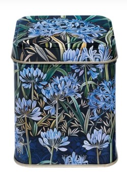 Agapanthus 100 gm Tea Caddy Tin Agapanthus 100 gm Tea Caddy Tin